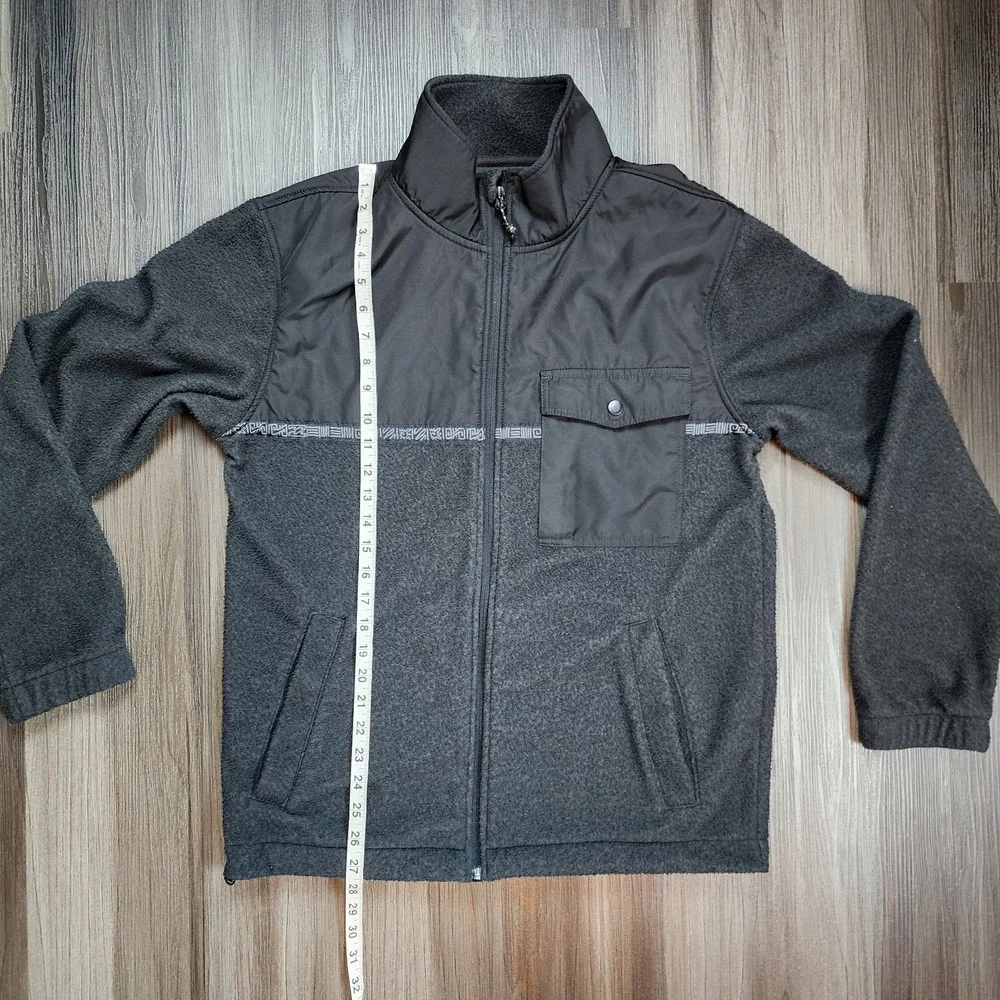 Billabong Boundary Trail Zip Up Fleece Black Mens Size Medium